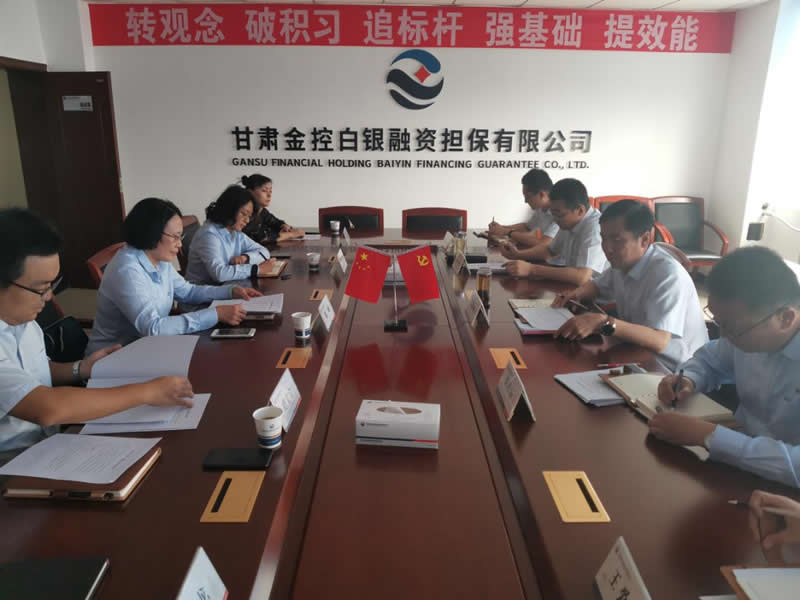 陈梅一行到OKPAY白银担保调研工作